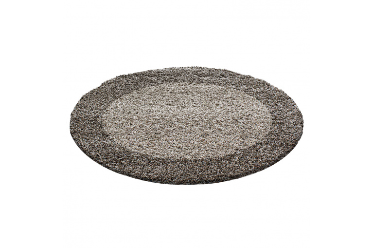 Kusový koberec Life Shaggy 1503 taupe kruh