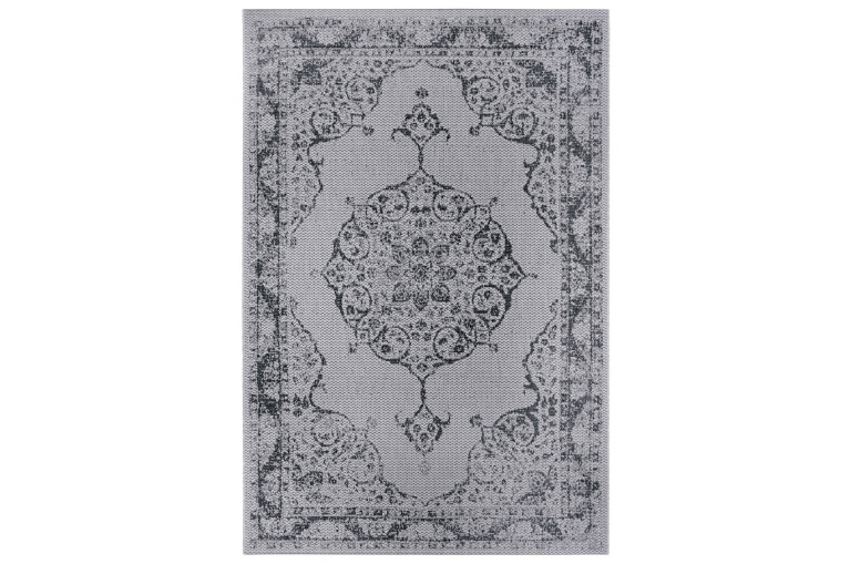 Kusový orientální koberec Flatweave 104818 Silver/grey