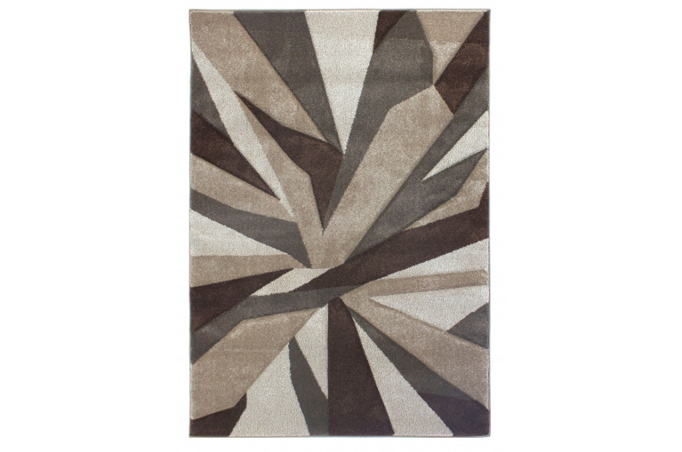 Kusový koberec Hand Carved Shatter Beige/Brown