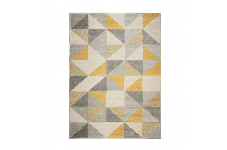 Kusový koberec Urban Triangle Ochre/Grey