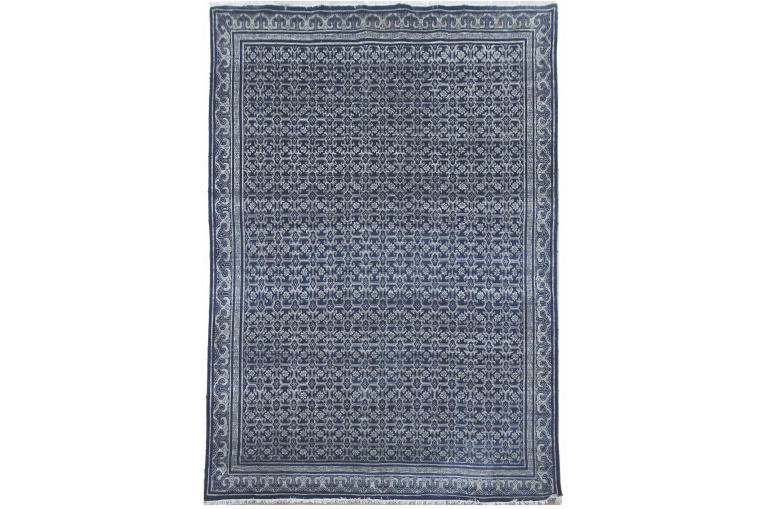 Ručně vázaný kusový koberec Diamond DC-OC Denim blue/silver
