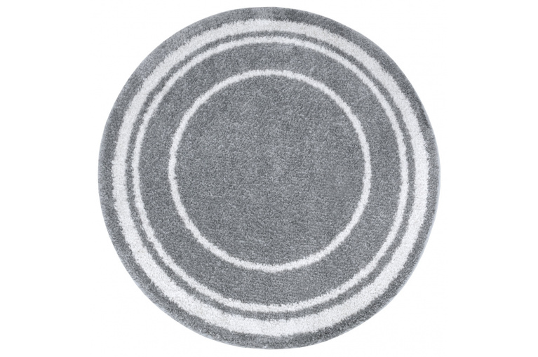 Kusový koberec Essential 105112 Grey, cream kruh