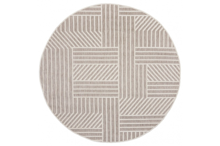 Kusový koberec Piatto Blocks Natural kruh
