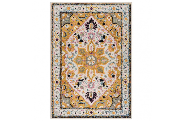 Kusový koberec Wool Loop Dahlia Yellow/Multi