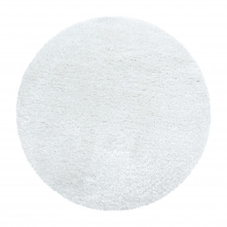 Kusový koberec Brilliant Shaggy 4200 Snow kruh