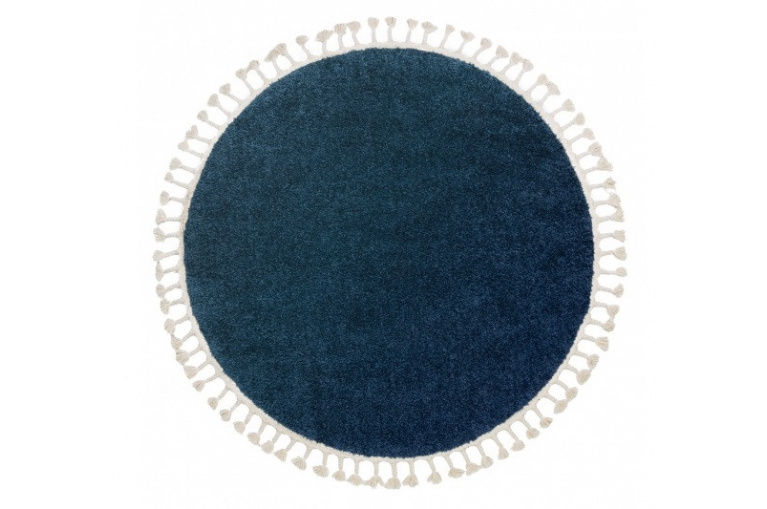 Kusový koberec Berber 9000 navy kruh