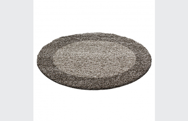 Kusový koberec Life Shaggy 1503 taupe kruh