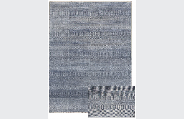 Ručně vázaný kusový koberec Diamond DC-MCN Medium blue/silver