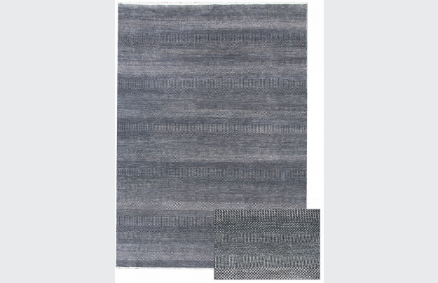 Ručně vázaný kusový koberec Diamond DC-MCN Dark blue/silver