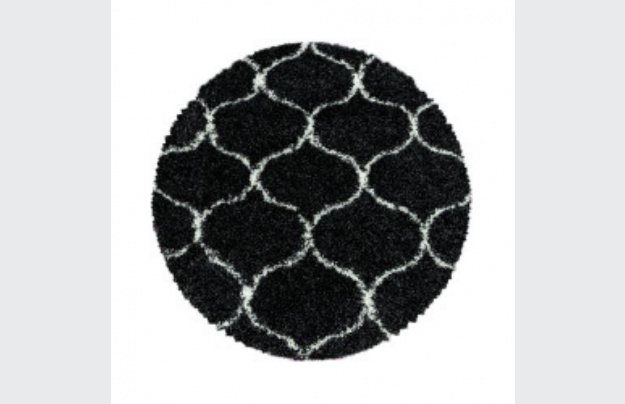 Kusový koberec Salsa Shaggy 3201 anthrazit kruh