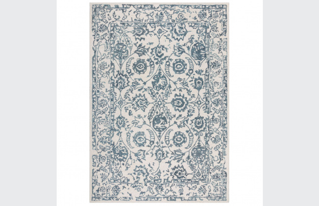 Kusový koberec Wool Loop Yasmin Ivory/Blue