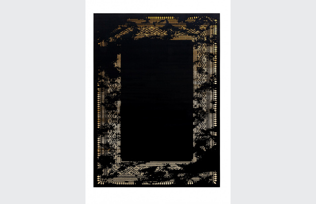 Kusový koberec Gloss 408C 86 glamour black/gold
