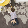 Ručně tkaný kusový koberec World Map