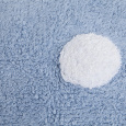 Ručně tkaný kusový koberec Polka Dots Blue-White