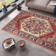 Kusový orientální koberec Chenille Rugs Q3 104804 Red-blue