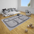 Dětský kusový koberec Flatweave Kids Rugs 104878 Grey