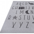 Dětský kusový koberec Flatweave 104887 Silver/Grey