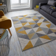 Kusový koberec Urban Triangle Ochre/Grey