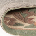 Ručně všívaný kusový koberec Lotus premium Green půlkruh