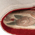 Ručně všívaný kusový koberec Lotus premium Red kruh