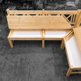Křížová rohová lavice s úložným prostorem - Křížová rohová lavice s úložným prostorem