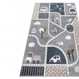 Dětský kusový koberec Fun Strade grey