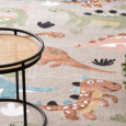 Dětský kusový koberec Fun Dino beige