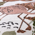 Dětský kusový koberec Fun Flami Flamingos cream