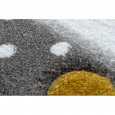Dětský kusový koberec Petit Bunny grey kulatý