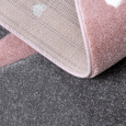 Dětský kusový koberec Petit Flamingos hearts pink