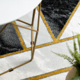 Kusový koberec Emerald 1015 black and gold