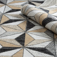Kusový koberec Cooper Sisal Mosaic 22222 ecru/black