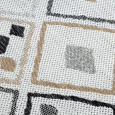 Kusový koberec Cooper Sisal Diamonds 22236 ecru/black