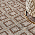 Ručně vázaný kusový koberec Guggenheim DESP P81 Brown Natural