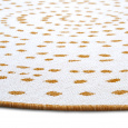 Kusový koberec Twin-Wendeteppiche 105786 Ochre kruh