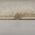 Kusový koberec Shaggy Teddy Natural kruh