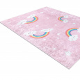 Dětský kusový koberec Junior 52063.802 Rainbow pink